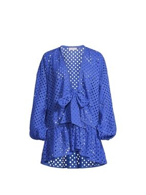 Ramy Brook Caya Eyelet Cotton Coverup Size XS